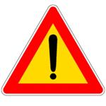 CARTELLO STRADALE PERICOLO GENERICO            D&B