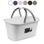 CESTA ELEGANCE C/MAN GRIGIO    35x58 h 29 STEFANPL