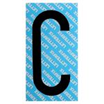 LETTERA ADESIVA NERA SERIE T80 C         LETTERFIX