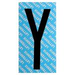 LETTERA ADESIVA NERO SERIE T80 Y         LETTERFIX