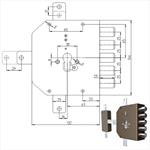 SERRATURA SIC.QUINTUPLICE DX CIL.     2300PE MC CR