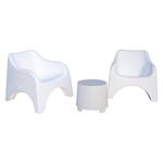 SALOTTINO SET CLOUD BIANCO          Pz 3 PROGARDEN