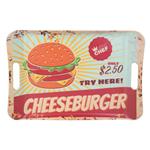 VASSOIO MELAMINA MANIGLIE CHEESBURGER cm 41x28 KB8