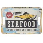 VASSOIO MELAMINA MANIGLIE SEAFOOD     cm 41x28 KB8