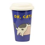 TAZZA MUG CERAMICA COPERCHIO OH CATS   ml 260 SOOR
