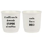 TAZZA CAFFE CERAMICA DIECI         ml 90 Pz 2 SOOR