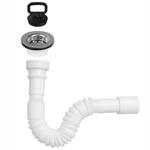 SIFONE LAVELLI FLESSIBILE 1 VIA PP BIANCO       1X