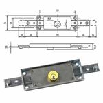 SERRATURA SERRANDA 2 CH.ORI.PIE. C1600ZFLAT POTENT