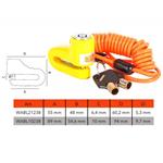 LUCCHETTO MOTO BLOCCADISCO mm 9,7       WABL WALLY