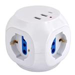 MULTIPRESA CUBO 3x2PT SK 3xUSB INT   SYNTESY 12560