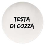 PIATTO CERAMICA PIANO TESTA DI COZZA  cm 26,5 SOOR
