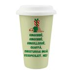 TAZZA MUG CERAMICA COPERCHIO GINGOBBE' ml 260 SOOR