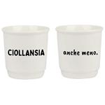 TAZZA CAFFE CERAMICA CIOLLANSIA    ml 90 Pz 2 SOOR
