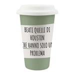 TAZZA MUG CERAMICA COPERCHIO HOUSTON   ml 260 SOOR