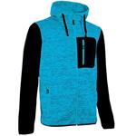 FELPA ZIP LUNGA CIANO  FLUO L       RAINBOW UPOWER