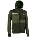 FELPA ZIP LUNGA DARK GREEN S         GALAXY UPOWER