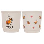 TAZZA CAFFE CERAMICA CORGIE        ml 90 Pz 2 SOOR