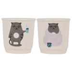 TAZZA CAFFE CERAMICA GATTI         ml 90 Pz 2 SOOR