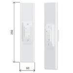 PLACCA ABS INTERRUTTORE BIANCO SATINATO