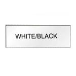 TARGHETTA mm 70,0x20,0 BIANCO/NERO Pz 10 MY FAMILY