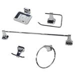 ACCESSORI BAGNO MURO PLAS.CROMATA  Pz 5 XTRA 13426