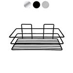 MENSOLA BAGNO NERO  RETT. 1P 24x11 h 11 XTRA 01440