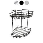 MENSOLA BAGNO NERO  ANGO. 2P 22x22 h 32 XTRA 01760