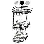 MENSOLA BAGNO NERO  ANGO. 3P 22x22 h 57 XTRA 01877