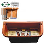 VASO RONDINE RETTANGOLARE C/SUPPORTO 60 h 18  BAMA